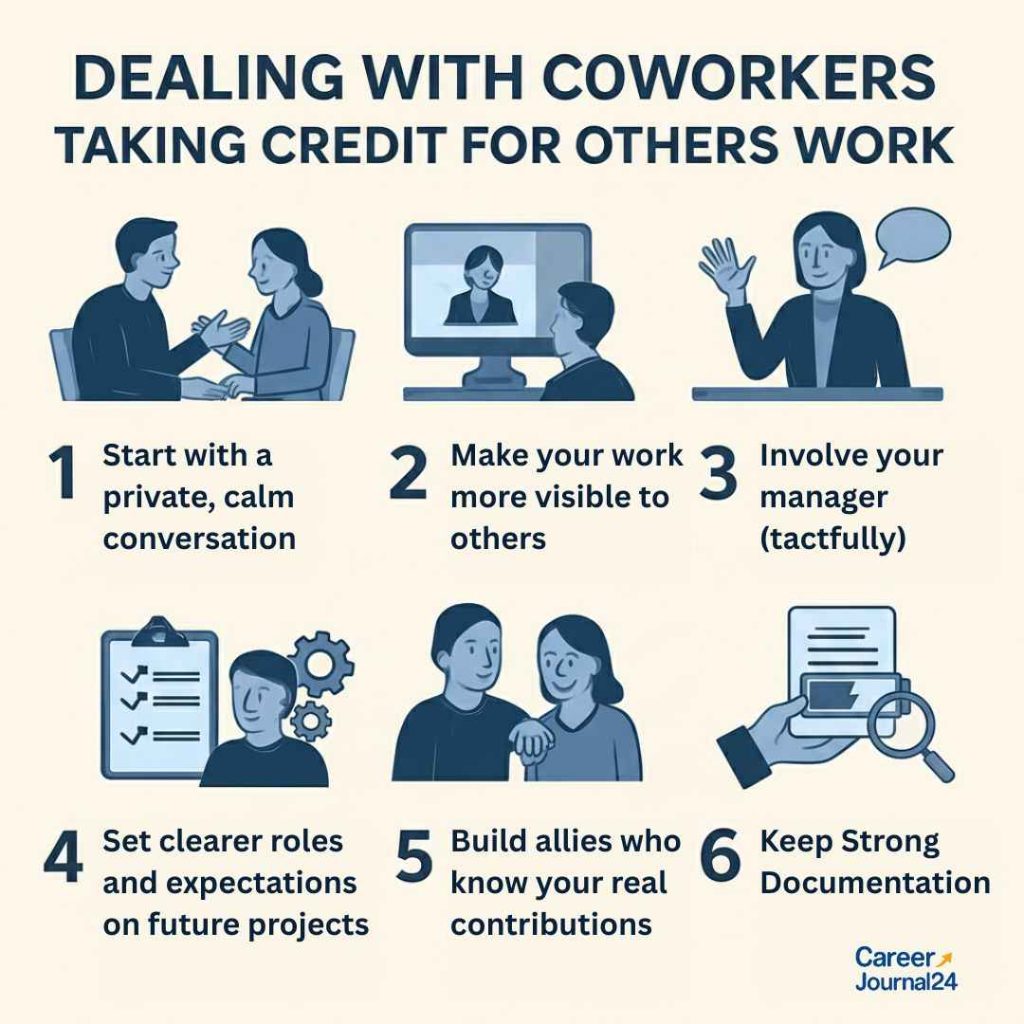 Dealing with Coworkers Taking Credit for Others Work