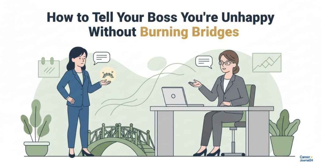 how to tell your boss you're unhappy