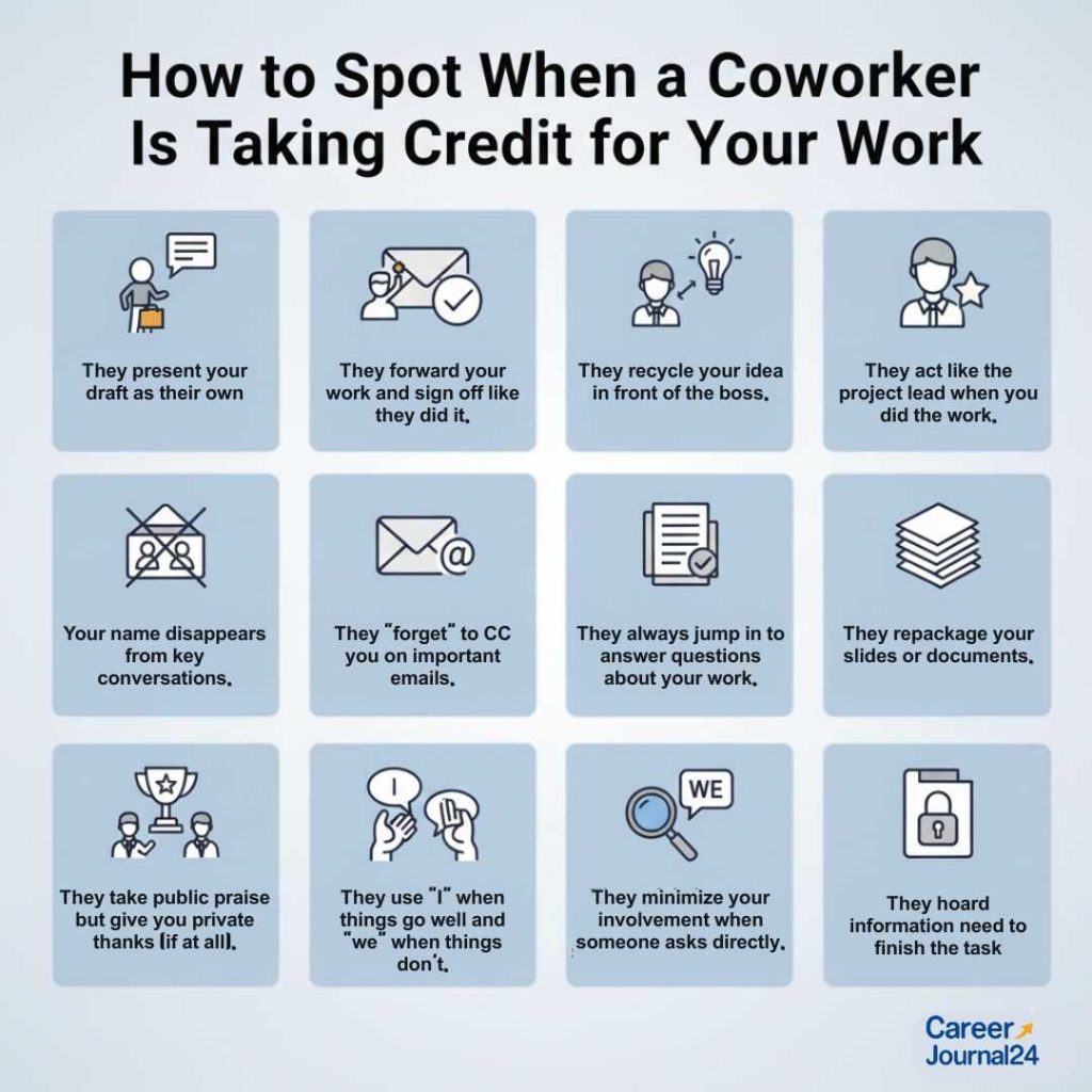 taking credit for others work