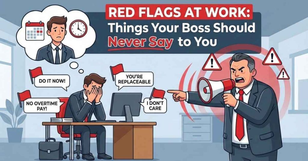 things your boss should never say to you