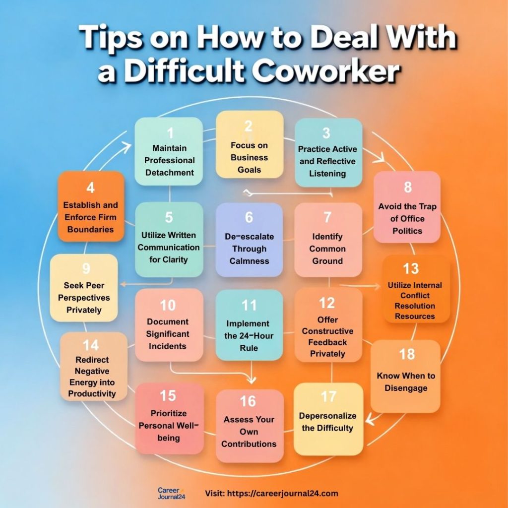 how to deal with a difficult coworker