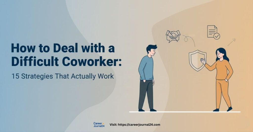 how to deal with a difficult coworker